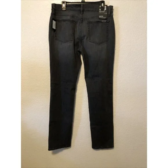 New Joes Jeans The Brixton Straight Narrow Distressed 33x34 Grey Denim Stretch